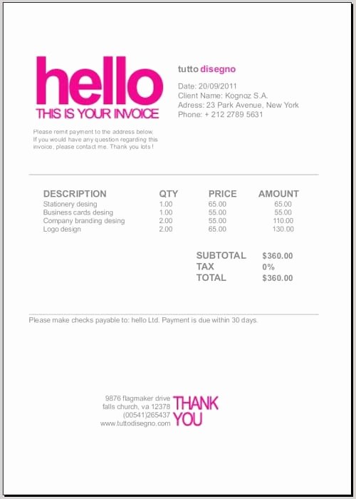 Graphic Design Invoice Examples Awesome Follow the Links Below to See A Few Of the Designs Created