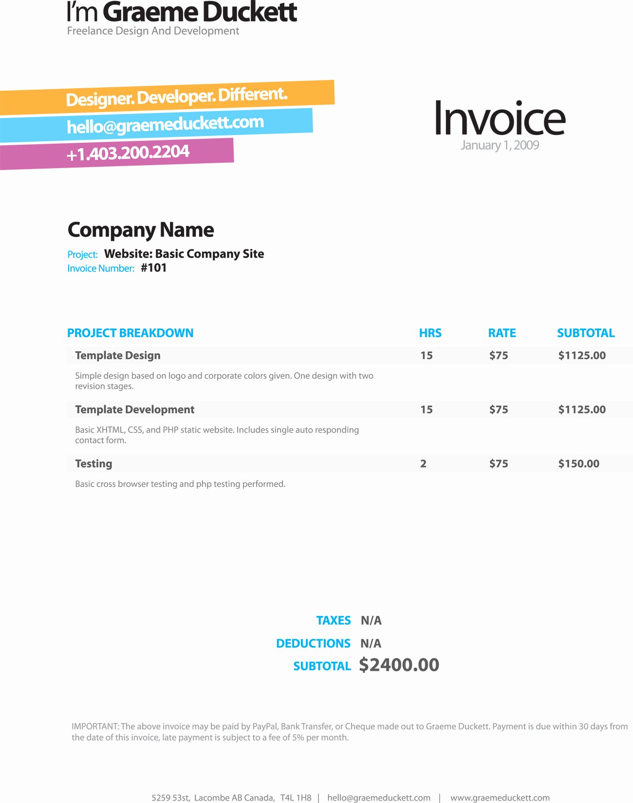 Graphic Design Invoice Examples Beautiful Invoice Thank You Message Example