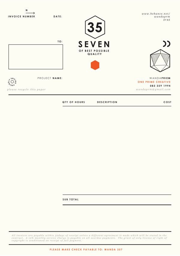 Graphic Design Invoice Examples Best Of 25 Best Ideas About Invoice Design On Pinterest