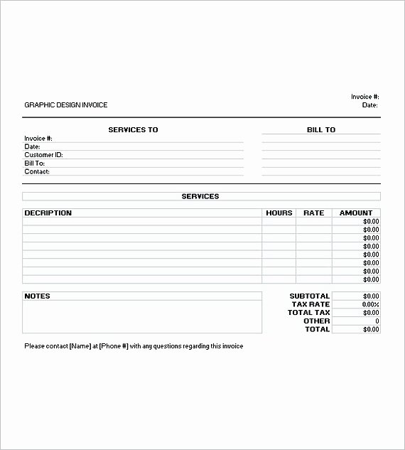 Graphic Design Invoice Examples Best Of Graphic Design Invoice Template