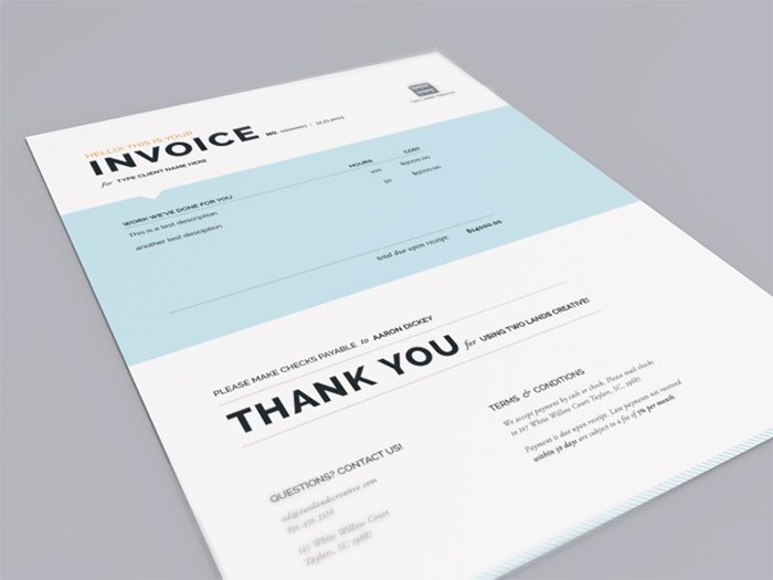 Graphic Design Invoice Examples Fresh 50 Creative Invoice Designs for Your Inspiration Hongkiat