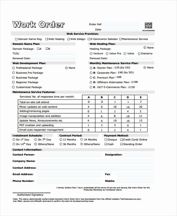 Graphic Design Project Request form Unique 22 Work order form Template