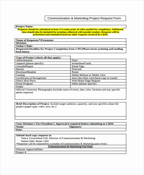 Graphic Design Request form Template Beautiful Request form Template