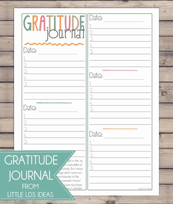 Gratitude Journal Template Free Beautiful Choose Happiness and to Help You Do that Print Out This