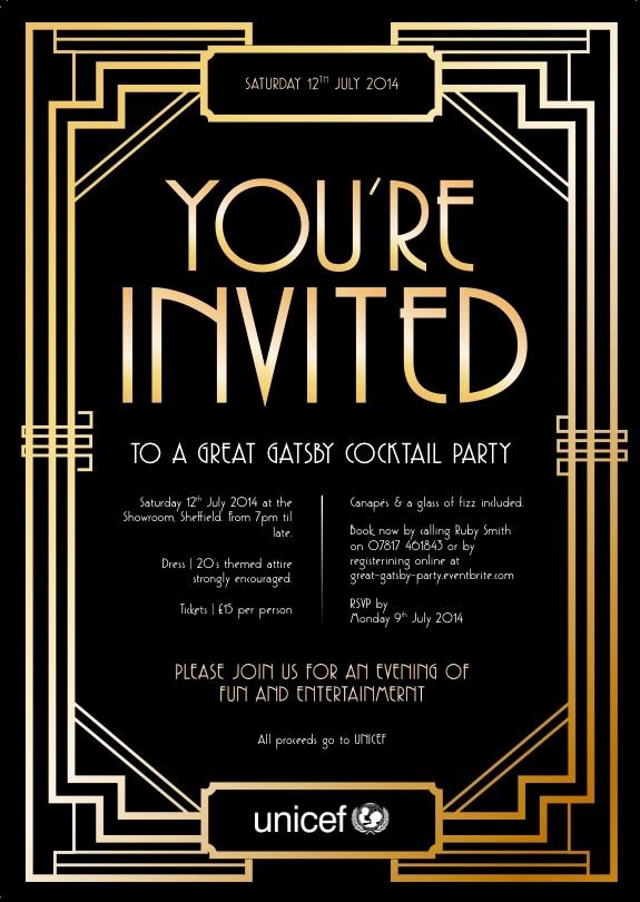 Great Gatsby Party Invitation Template Free Beautiful 11 Best Images About ordination Invitations On Pinterest