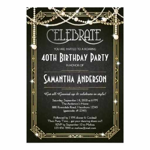 Great Gatsby Party Invitation Template Free Elegant 25 Best Ideas About Great Gatsby Invitation On Pinterest