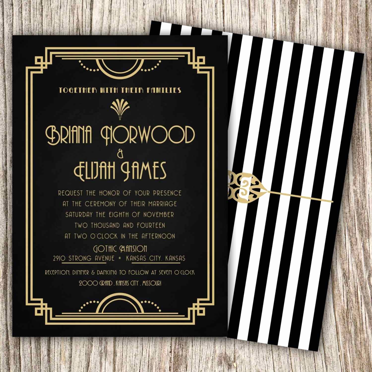 Great Gatsby Party Invitation Templates Elegant 33 Gatsby Border Template New Templates