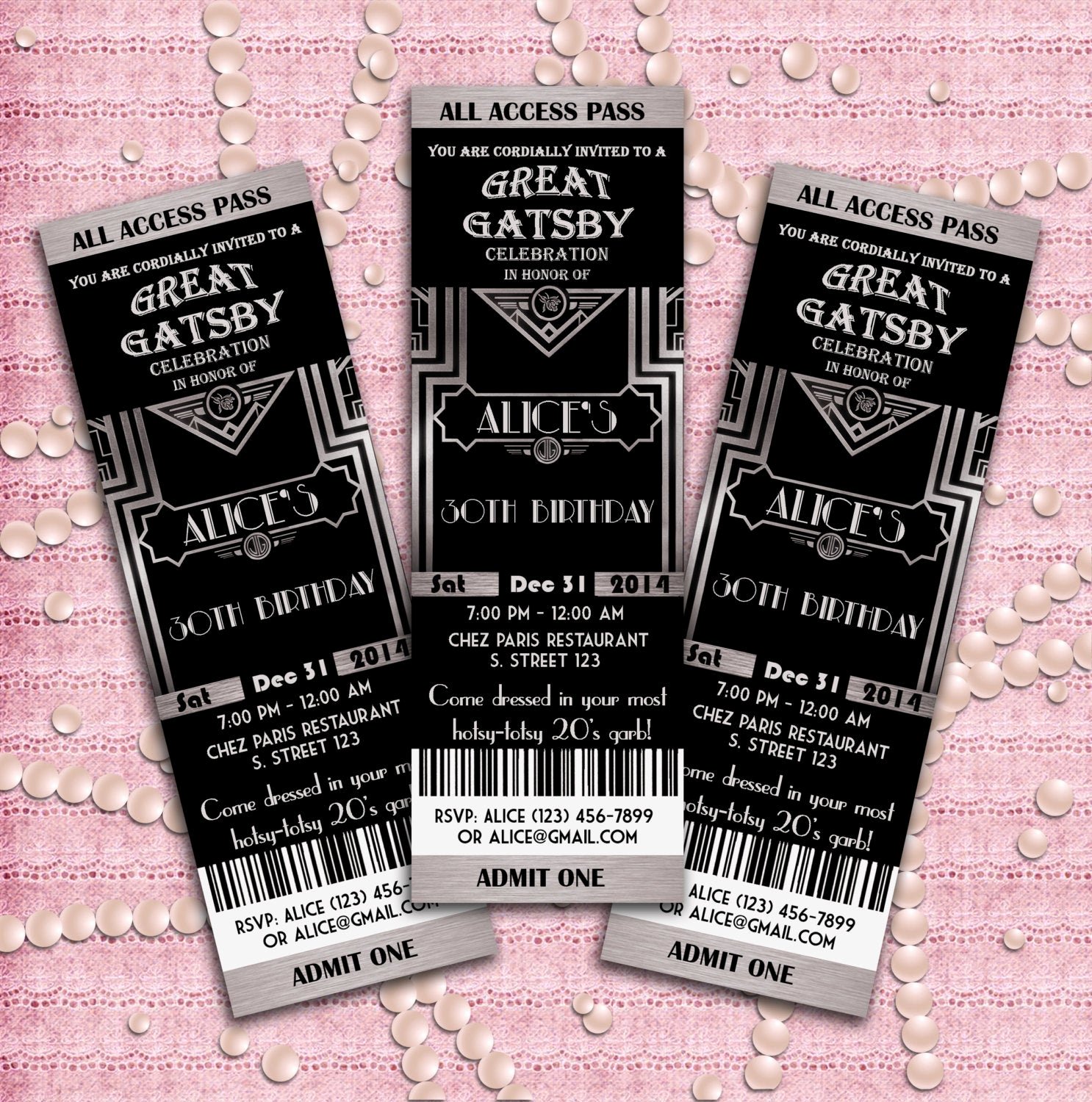 Great Gatsby Prom Invitations Elegant Great Gatsby Style Art Deco Party Invitation Prom