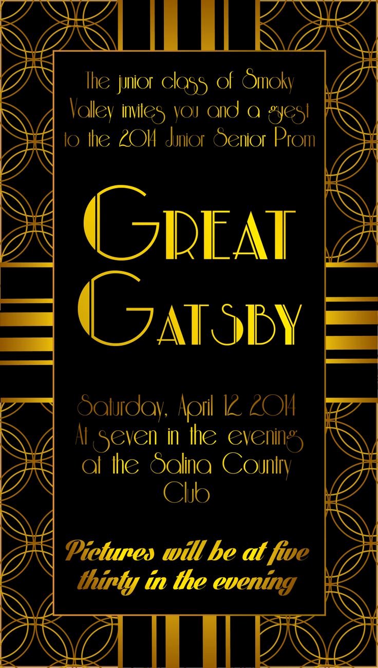 Great Gatsby Prom Invitations Inspirational 25 Unique Prom Invites Ideas On Pinterest