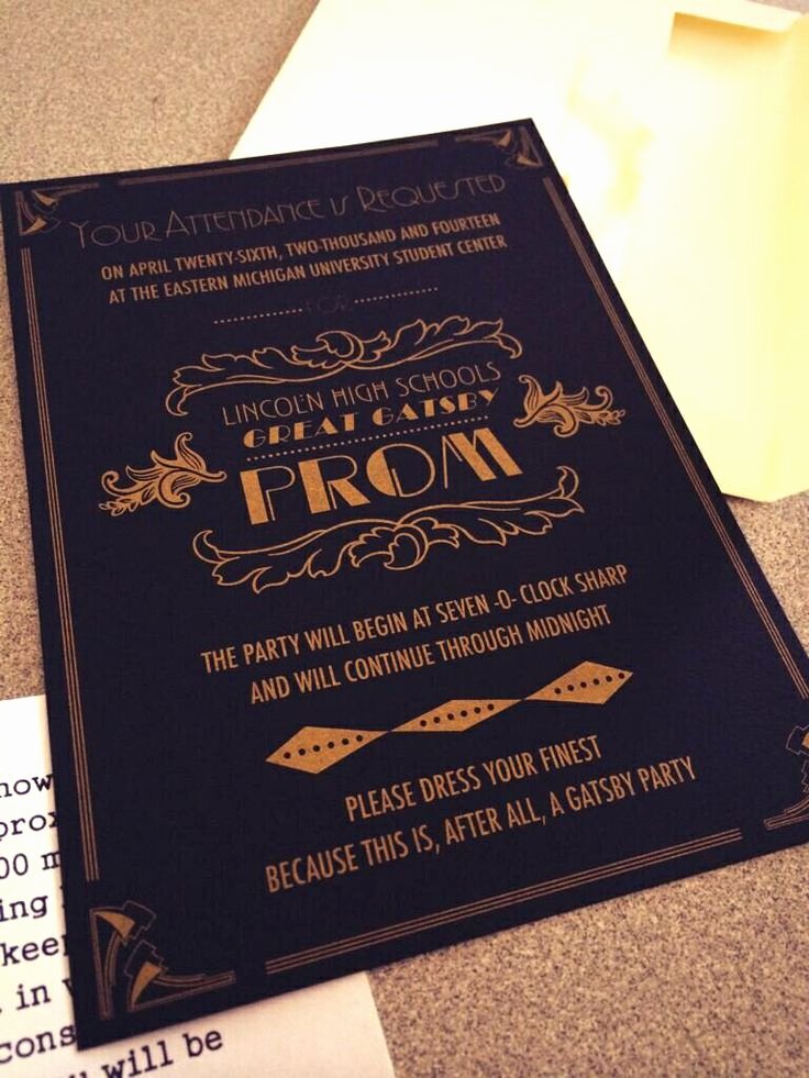 Great Gatsby Prom Invitations Lovely 33 Best Images About Phhs Prom Ideas On Pinterest