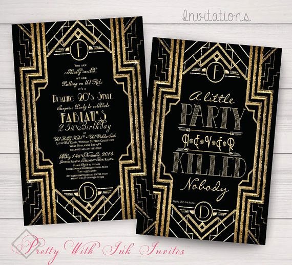 Great Gatsby Prom Invitations Unique 20 Best Sweet 16 Images On Pinterest