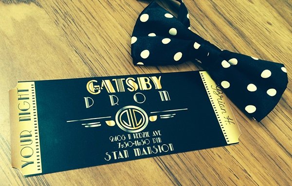 Great Gatsby Ticket Template Awesome Great Gatsby Prom Tickets On Behance