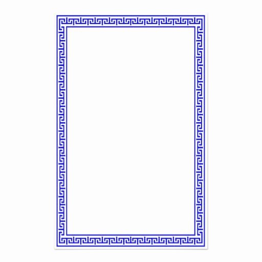 Greek Key Pattern Template Inspirational Greek Key Stationary Blue Stationery Design