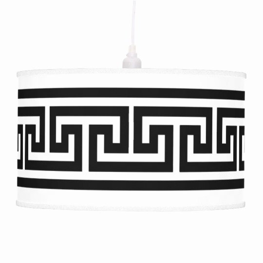 Greek Key Pattern Template New Black Greek Key Border &quot;t&quot; Pattern Pendant Lamp