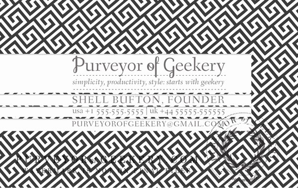 Greek Key Pattern Template Unique Premade Greek Key Business Cards Customizable Color