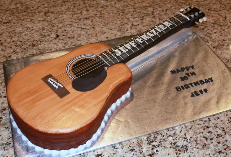 Guitar Cake Template Beautiful Acoustic Guitar Cake Template Cakepins