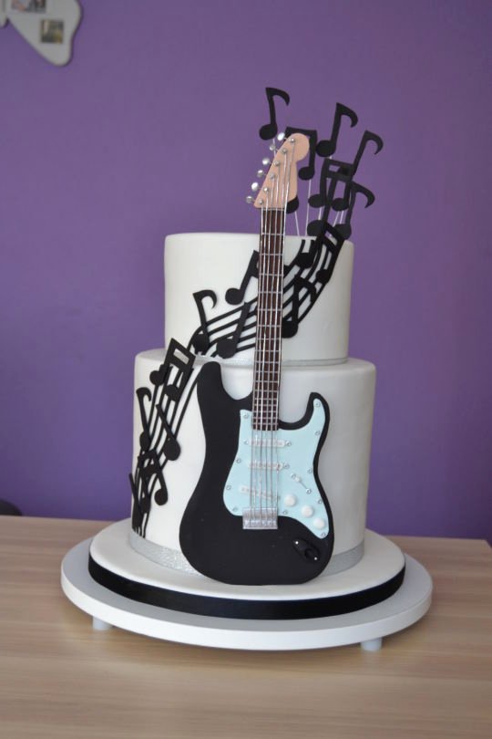 Guitar Cake Template Beautiful Guitar Cake Cake by Zaklina Cakesdecor
