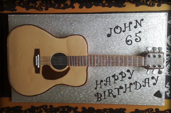 Guitar Cake Template Inspirational Acoustic Guitar Cake On Central Template Definition