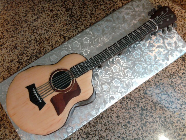 Guitar Cake Template New Pin Acoustic Guitar Cake Template Cake On Pinterest