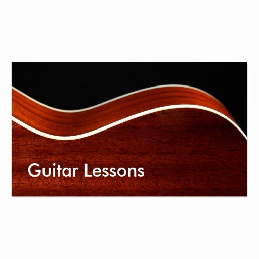 Guitar Lesson Gift Certificate Template Beautiful Business Card Guitar Lessons Business Card