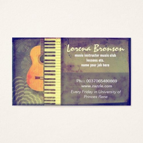 Guitar Lesson Gift Certificate Template Inspirational 20 Best Piano Teacher Business Cards Images On Pinterest