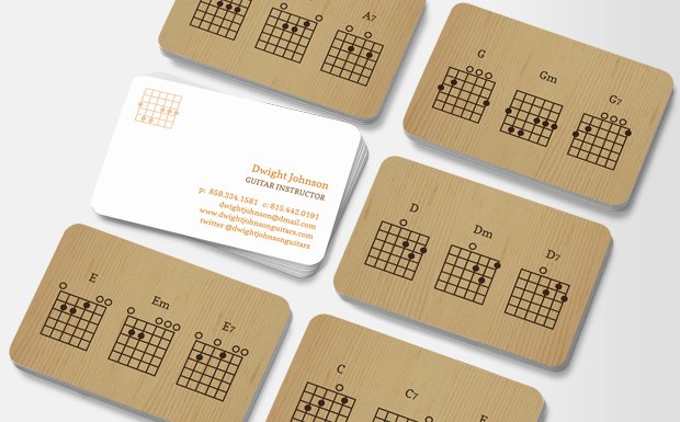 Guitar Lesson Gift Certificate Template Lovely Guitar Chords Business Cards