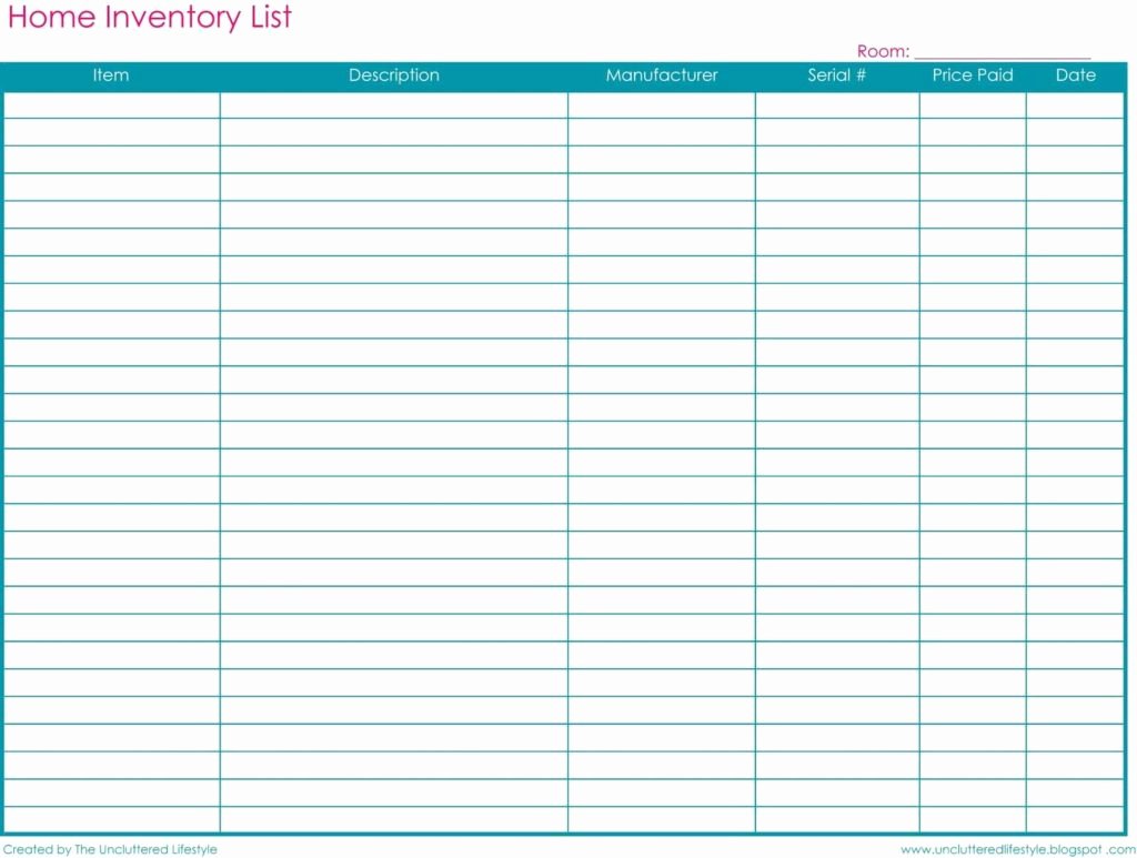 Gun Inventory Spreadsheet Elegant Printable Inventory Spreadsheet Gun Template Lovely