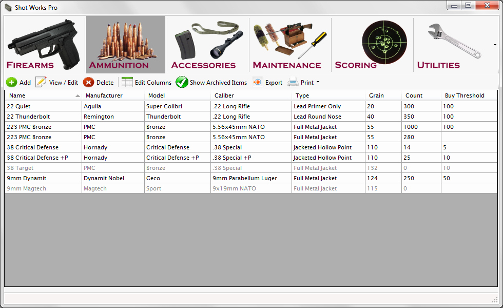 Gun Inventory Template Awesome Inventory Table Details