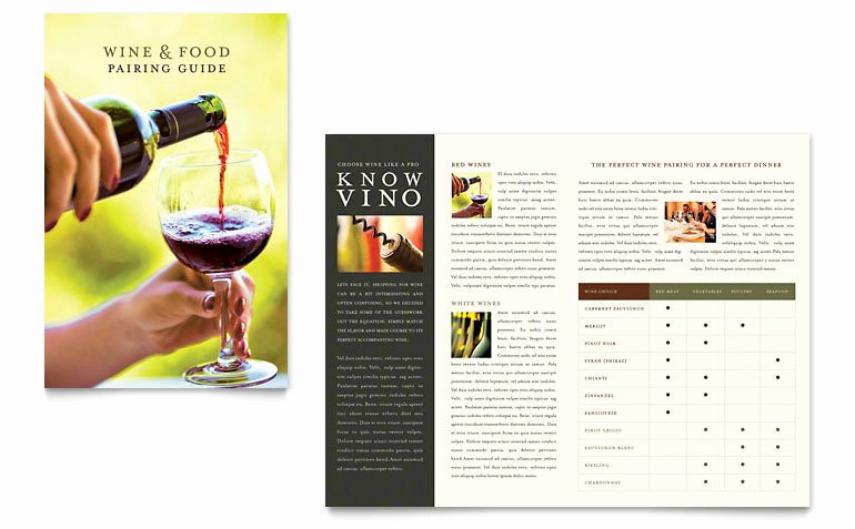 Half Page Flyer Template Word Luxury Vineyard &amp; Winery Brochure Template Word &amp; Publisher