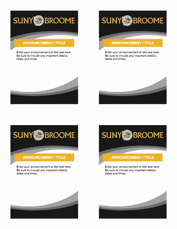 Half Page Flyer Template Word New Template 8 5×11″ Quarter Sheet Flyers