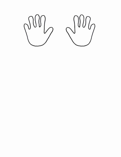 Hand Cut Out Template Lovely Baby Hands Template Free Cut Out 52 On Card Stock