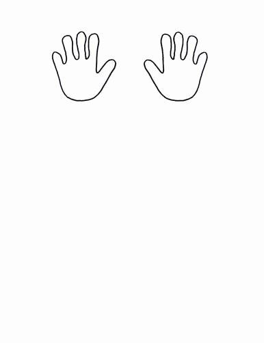 Hand Cut Out Template Lovely Baby Hands Template Free Cut Out 52 On Card Stock