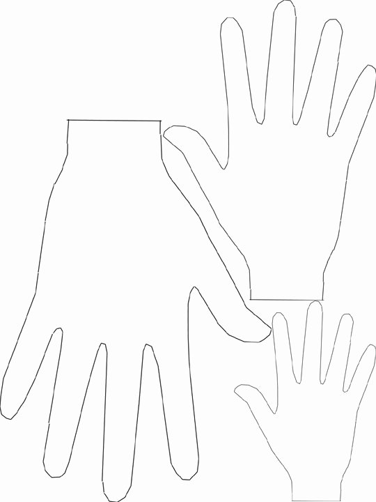 Hand Cut Out Template New 30 Of Handprint Cut Out Template