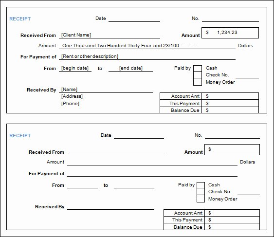 Hand Written Receipt Template Inspirational Sample Cash Receipt Template 30 Free Documents In Pdf Word