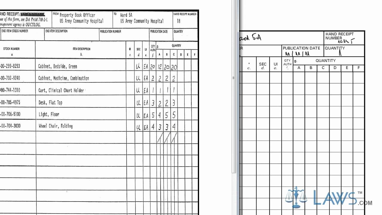 Hand Written Receipt Template Unique Hand Receipt Annex Ponents Receipt