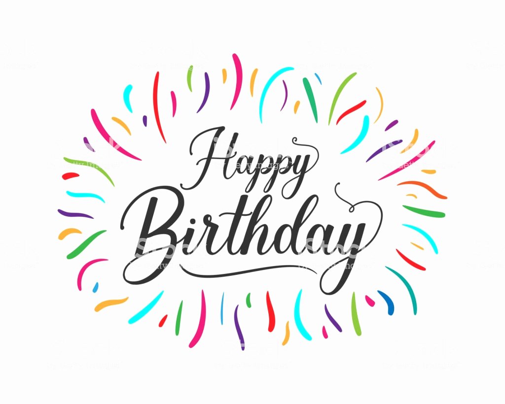 Happy Birthday Sign Template Awesome Colorful Happy Birthday Typographic Design for Poster