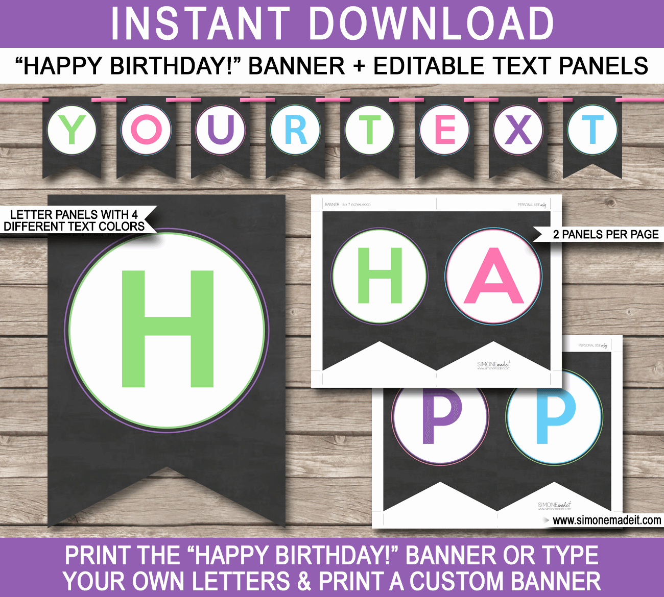 Happy Birthday Sign Template Best Of Chalkboard Party Banner Template