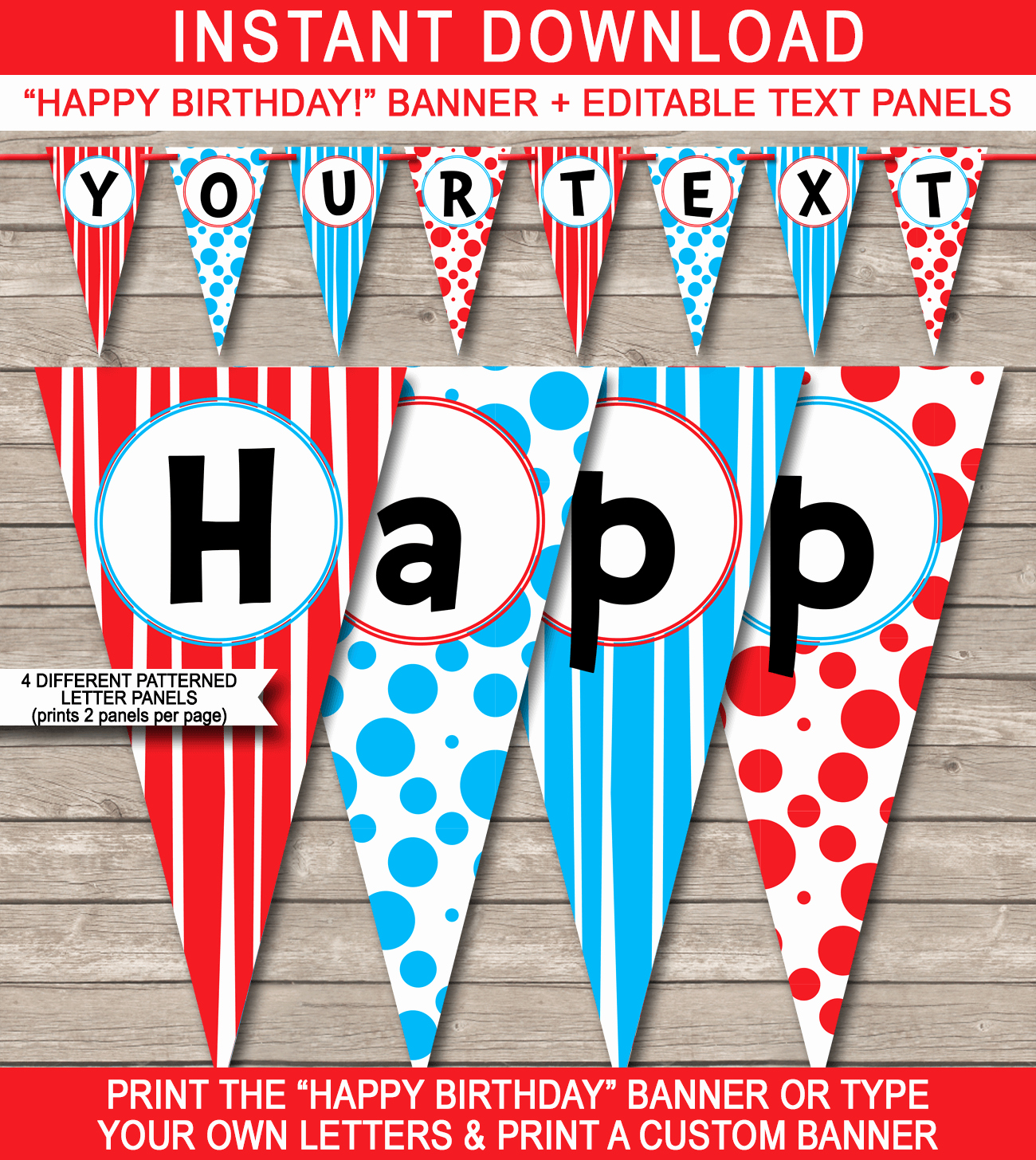 Happy Birthday Sign Template Fresh Dr Seuss Party Banner Template