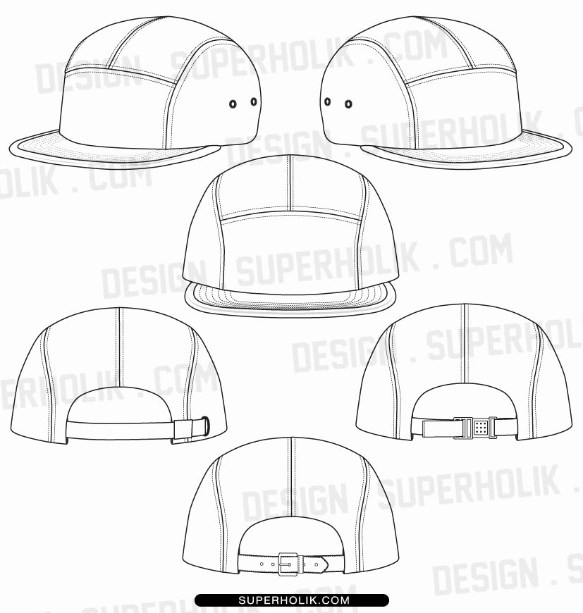 Hat Template Vector Awesome Fashion Design Templates Vector Illustrations and Clip