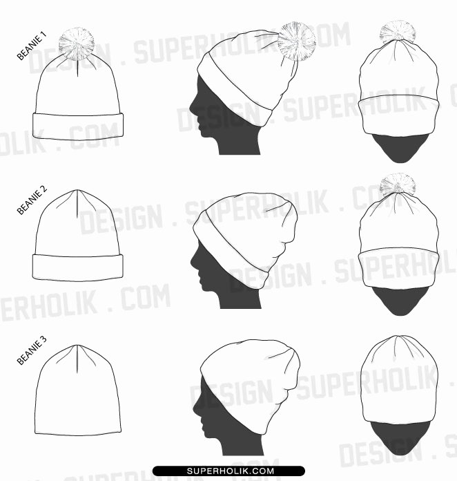 Hat Template Vector Beautiful Beanie Hat Template by Superholik On Deviantart