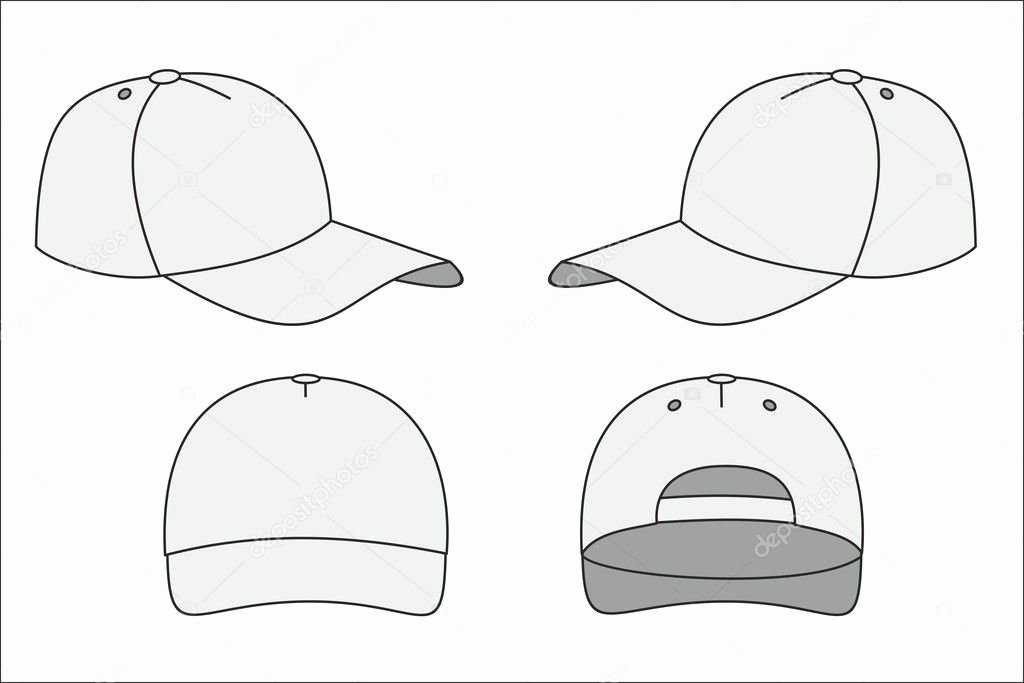 Hat Template Vector Beautiful Cap Template — Stock Vector © Chasiks