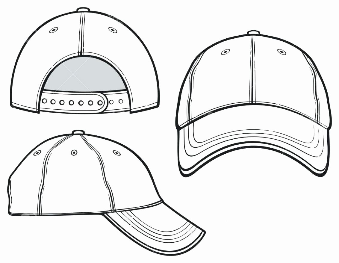 Hat Template Vector Elegant Hat Template