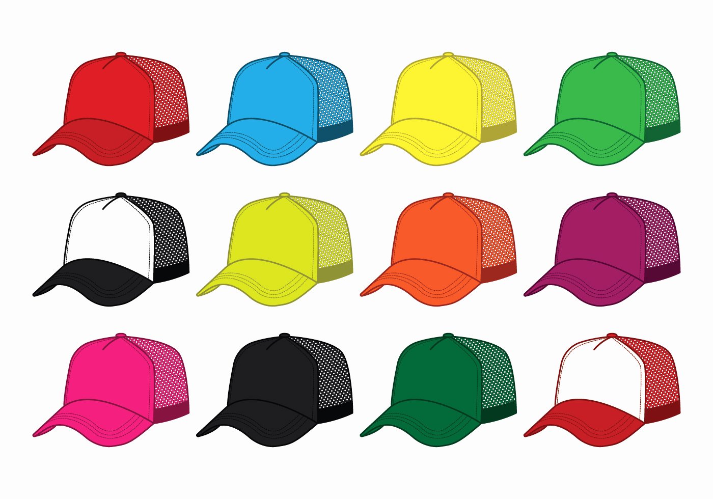 Hat Template Vector Inspirational Blank Trucker Hat Vector Download Free Vector Art Stock