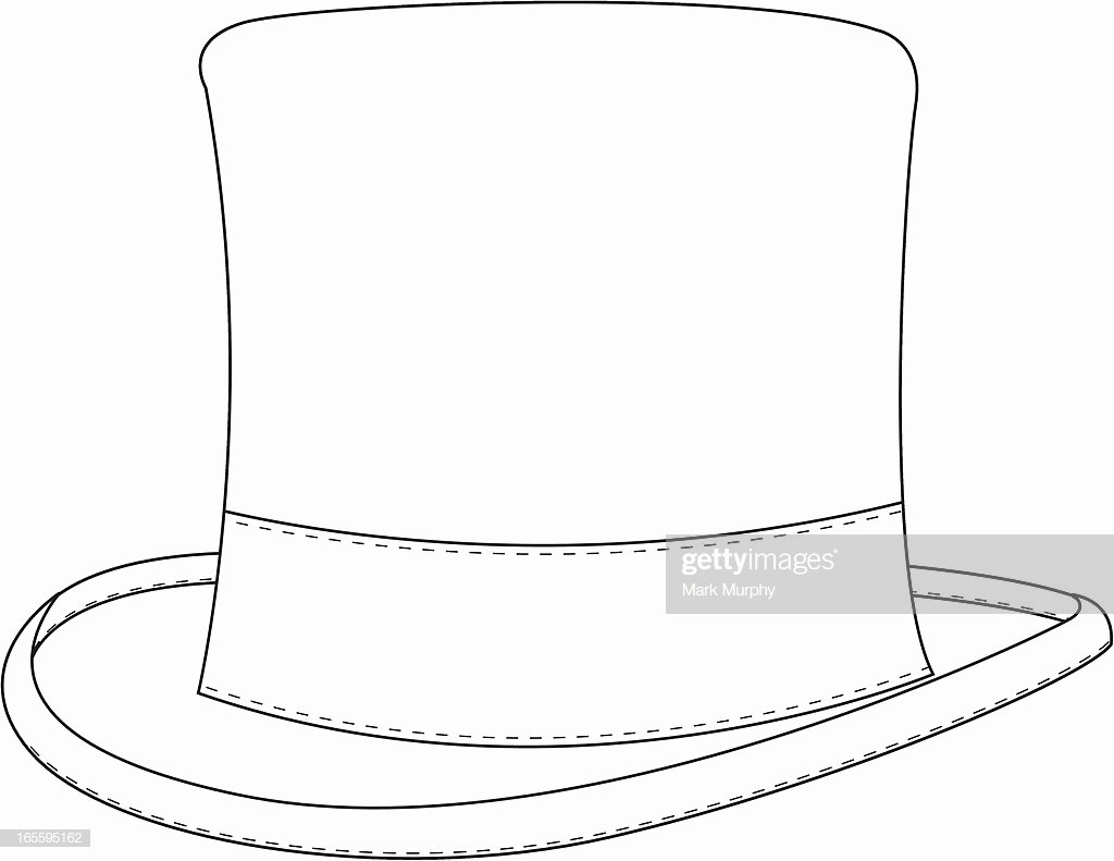 Hat Template Vector New Classic top Hat Template Vector Art