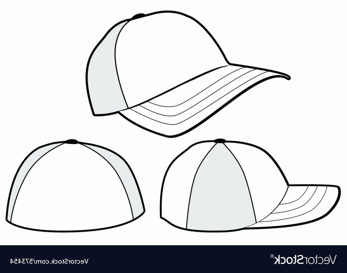 Hat Template Vector New Snapback Vector Template