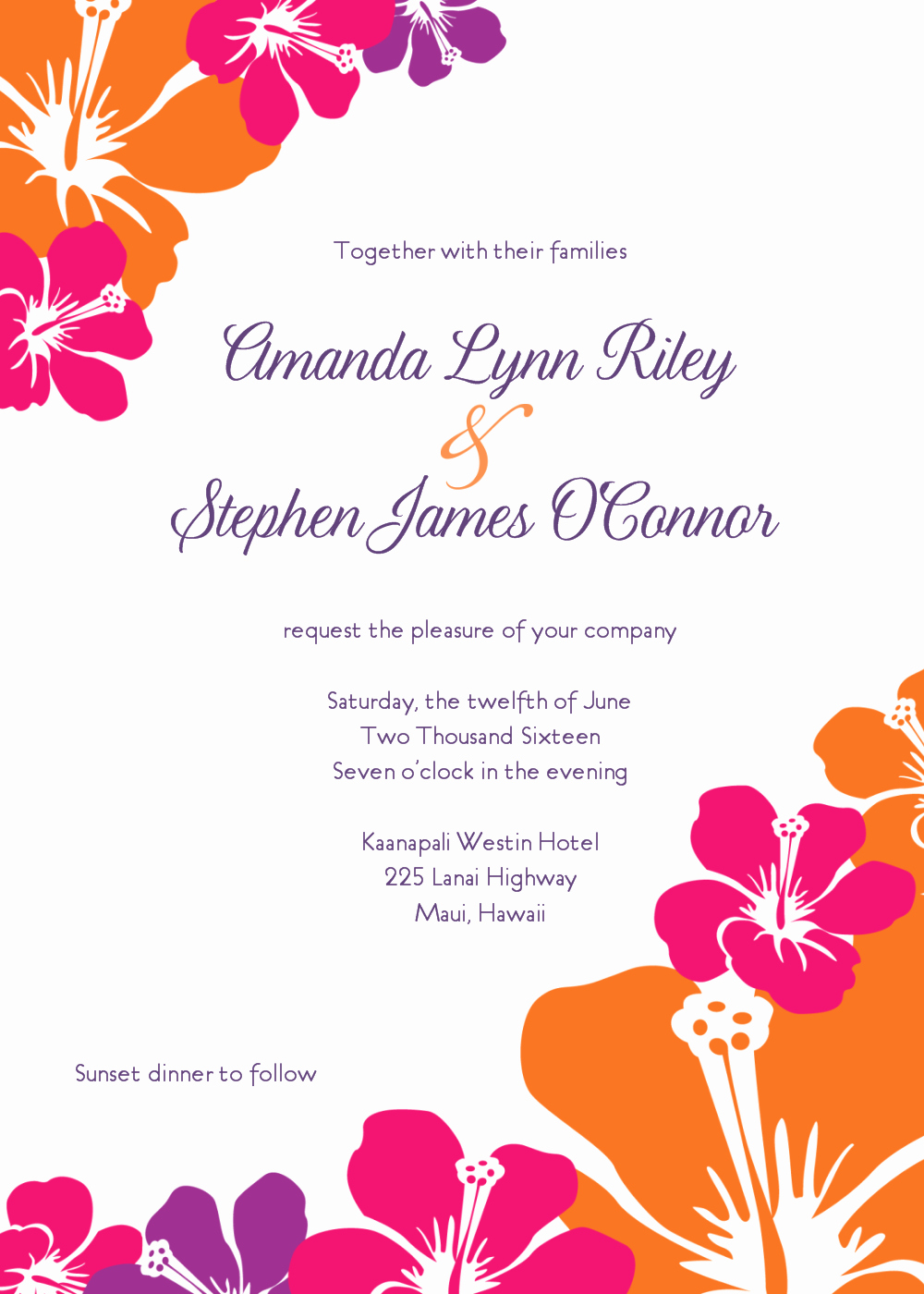 Hawaiian themed Invitation Templates Free Beautiful Free Wedding Invitation Clip Art Weddingclipart