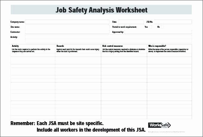 Hazard Analysis form Luxury 20 Awesome Deliberate Risk assessment Worksheet