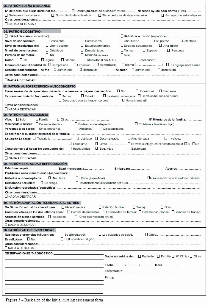 Head to toe assessment Template Inspirational 15 Nursing assessment form