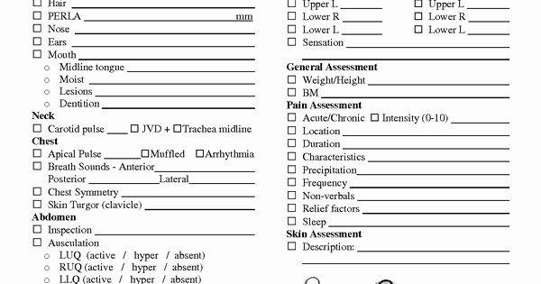 Head to toe assessment Template Lovely Nursing Head to toe assessment Cheat Sheet