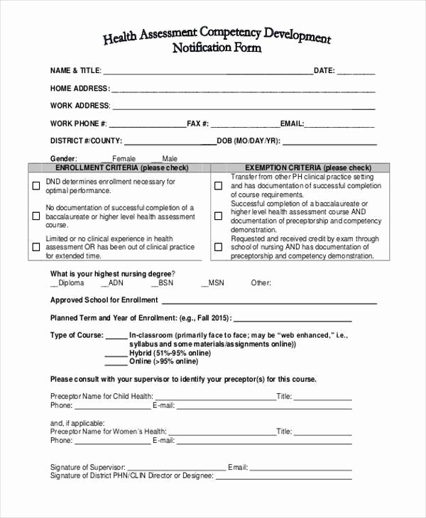 Head to toe assessment Template Unique Sample Free assessment forms 33 Free Documents In Word Dpf